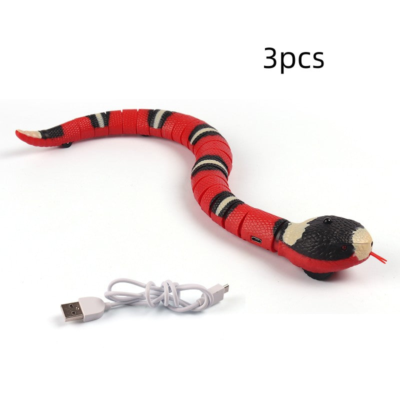 Smart Sensing Interactive Electronic Snake Cat Toy
